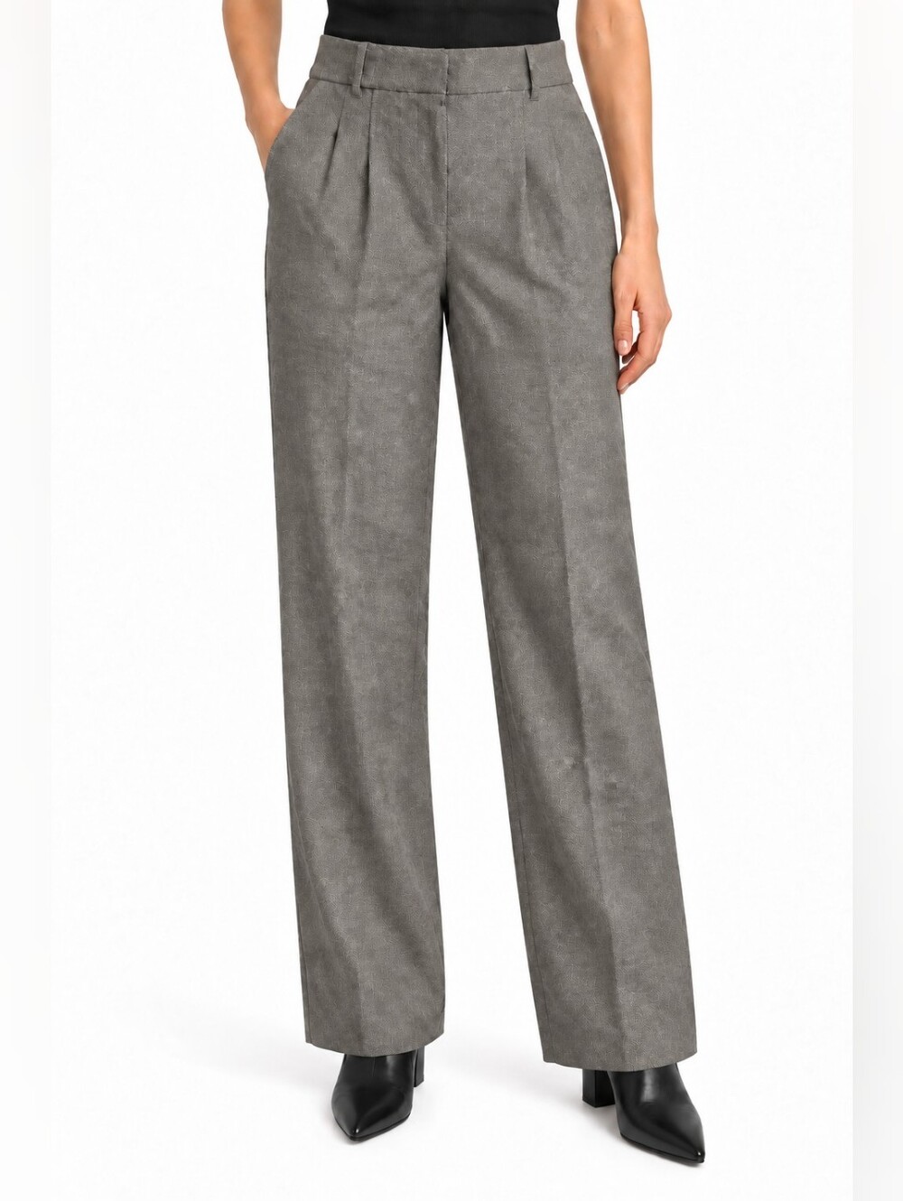 Ann Taylor LOFT Size 0 Wool Blend Pleated Trousers quiet luxury chic careerwear